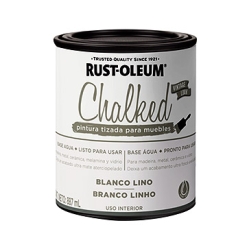 RUST OLEUM Chalked Pintura Tizada Base Agua x 1lt [ Todos los colores ] - Blanco Lino
